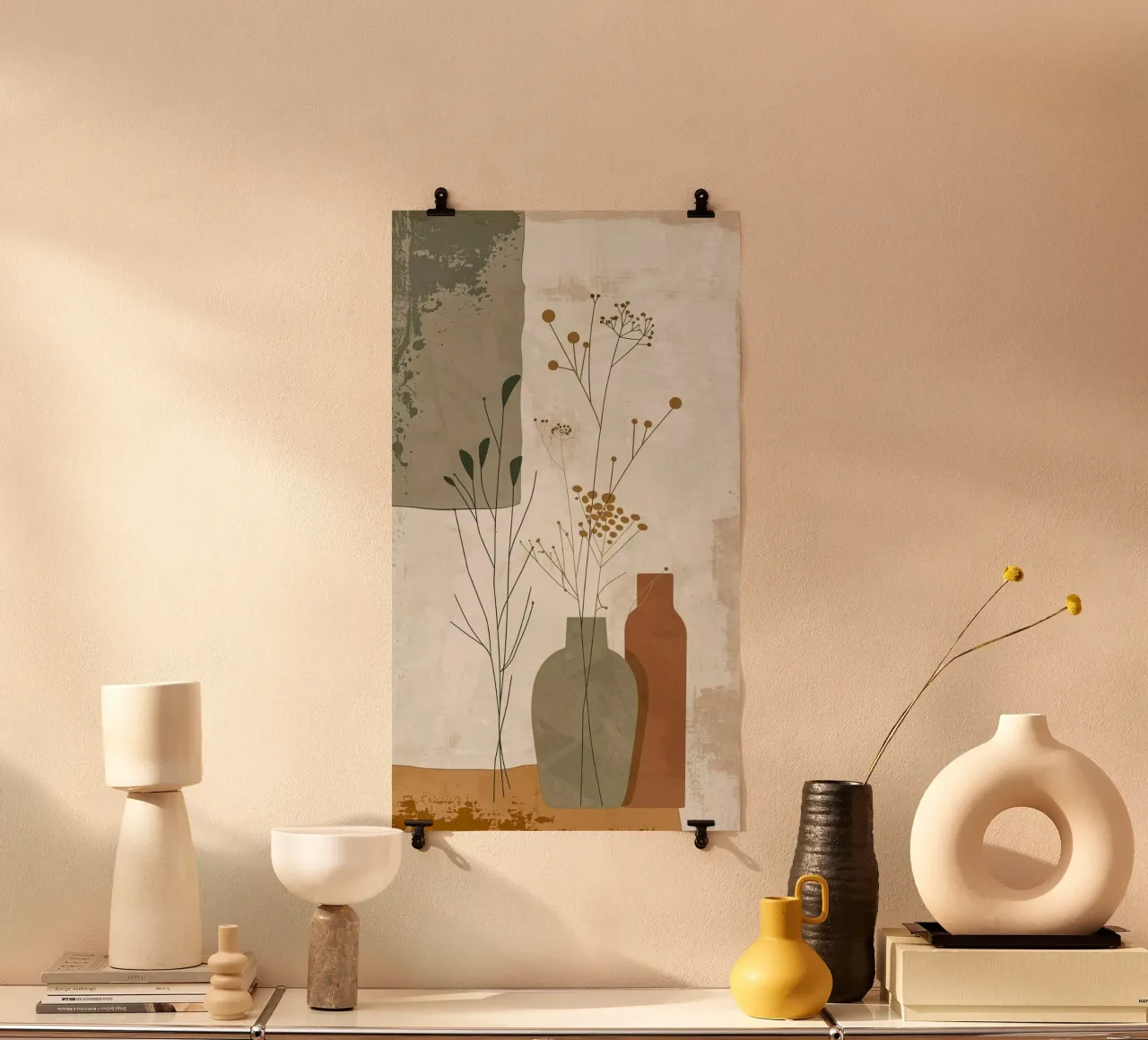 shape vase flower poster da carsa