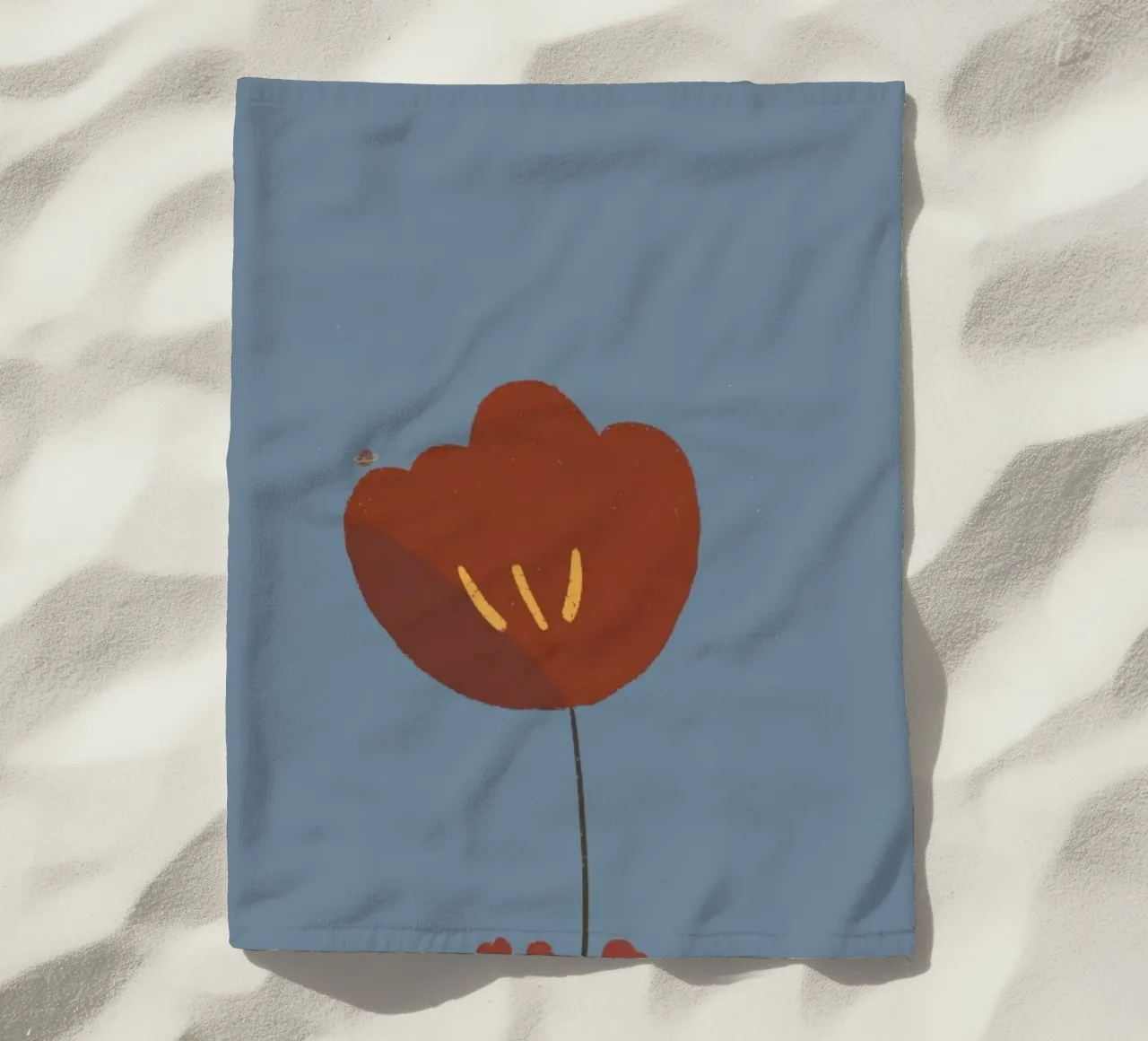 red flower minimal telo mare da kichin