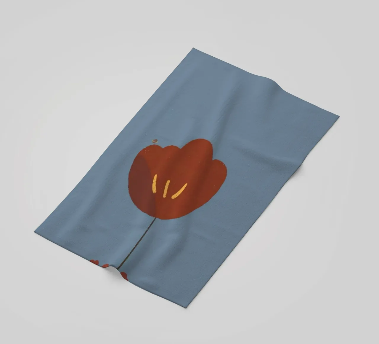 red flower minimal telo mare da kichin