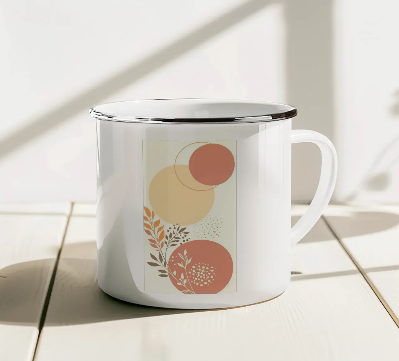 circle pink yellow tazza in smalto da carsa