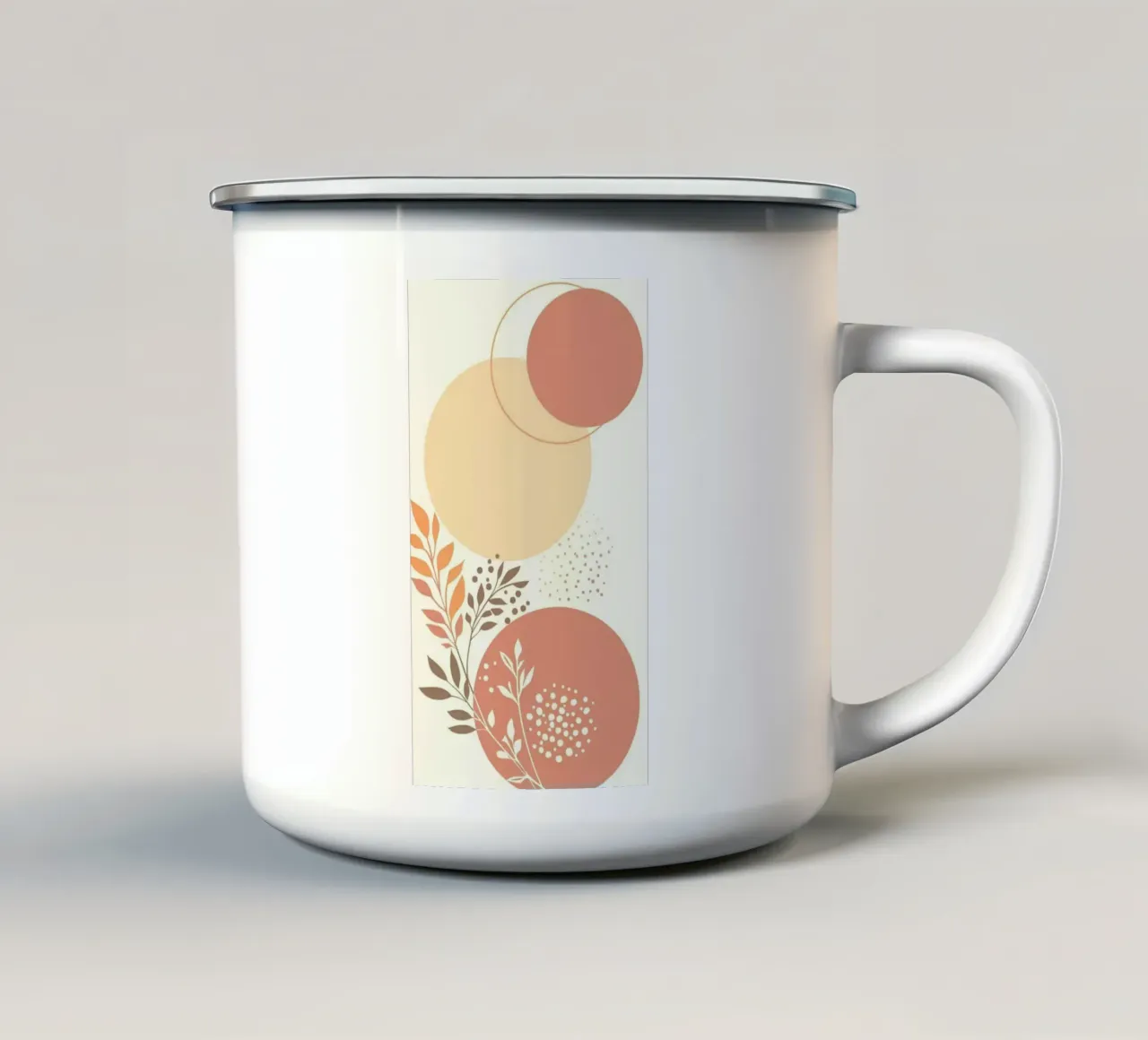 circle pink yellow tazza in smalto da carsa