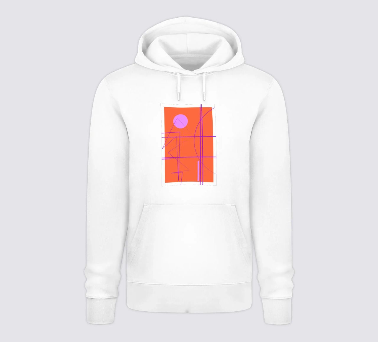 Angular Lines No 28 felpa con cappuccio da treechild