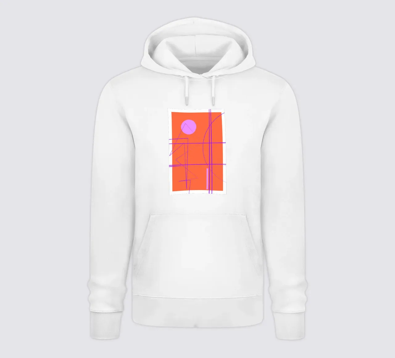 Angular Lines No 28 felpa con cappuccio da treechild