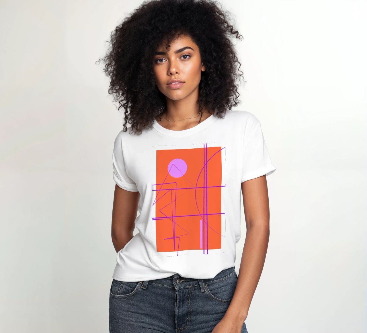 Angular Lines No 28 t-shirt da donna da treechild