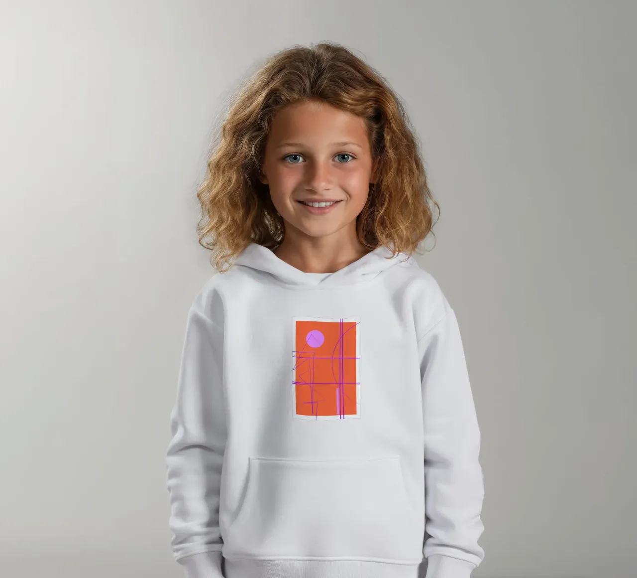 Angular Lines No 28 felpa bambino con cappuccio da treechild