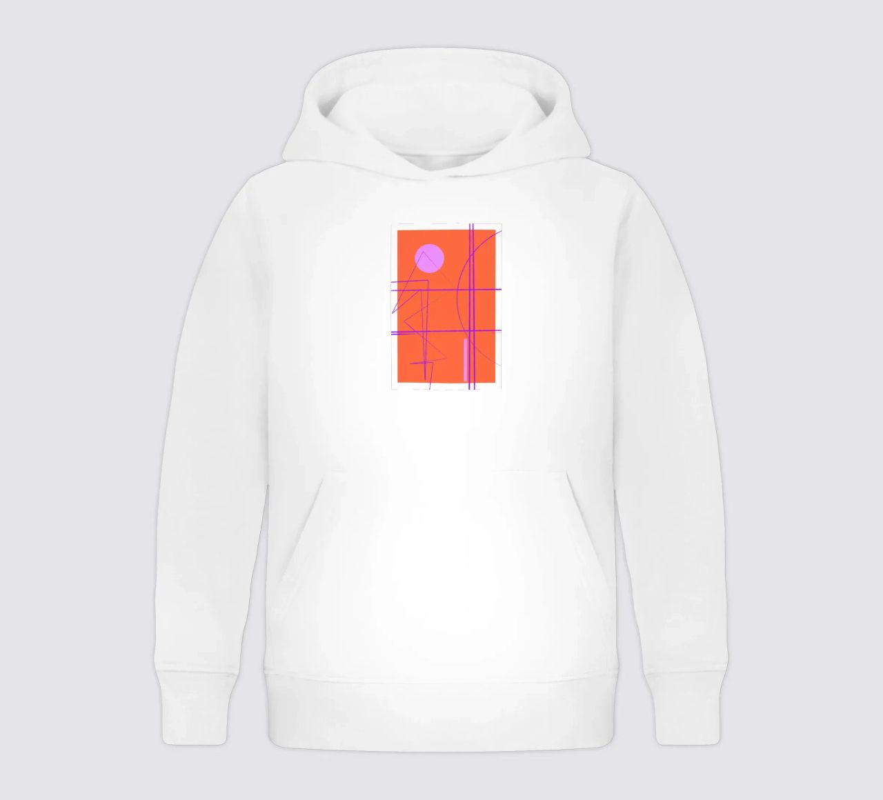 Angular Lines No 28 felpa bambino con cappuccio da treechild