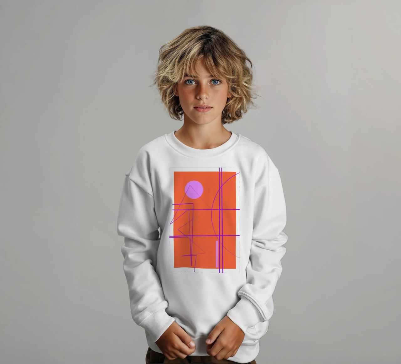 Angular Lines No 28 felpa bambino da treechild