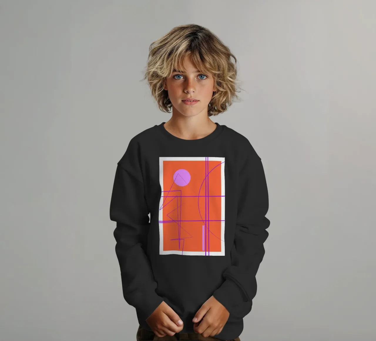 Angular Lines No 28 felpa bambino da treechild