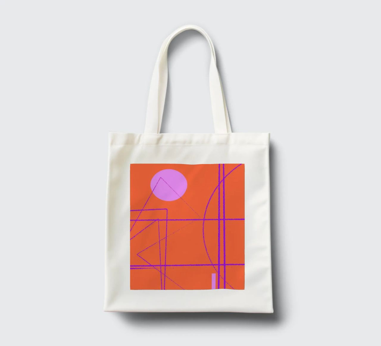 Angular Lines No 28 borsa in juta da treechild
