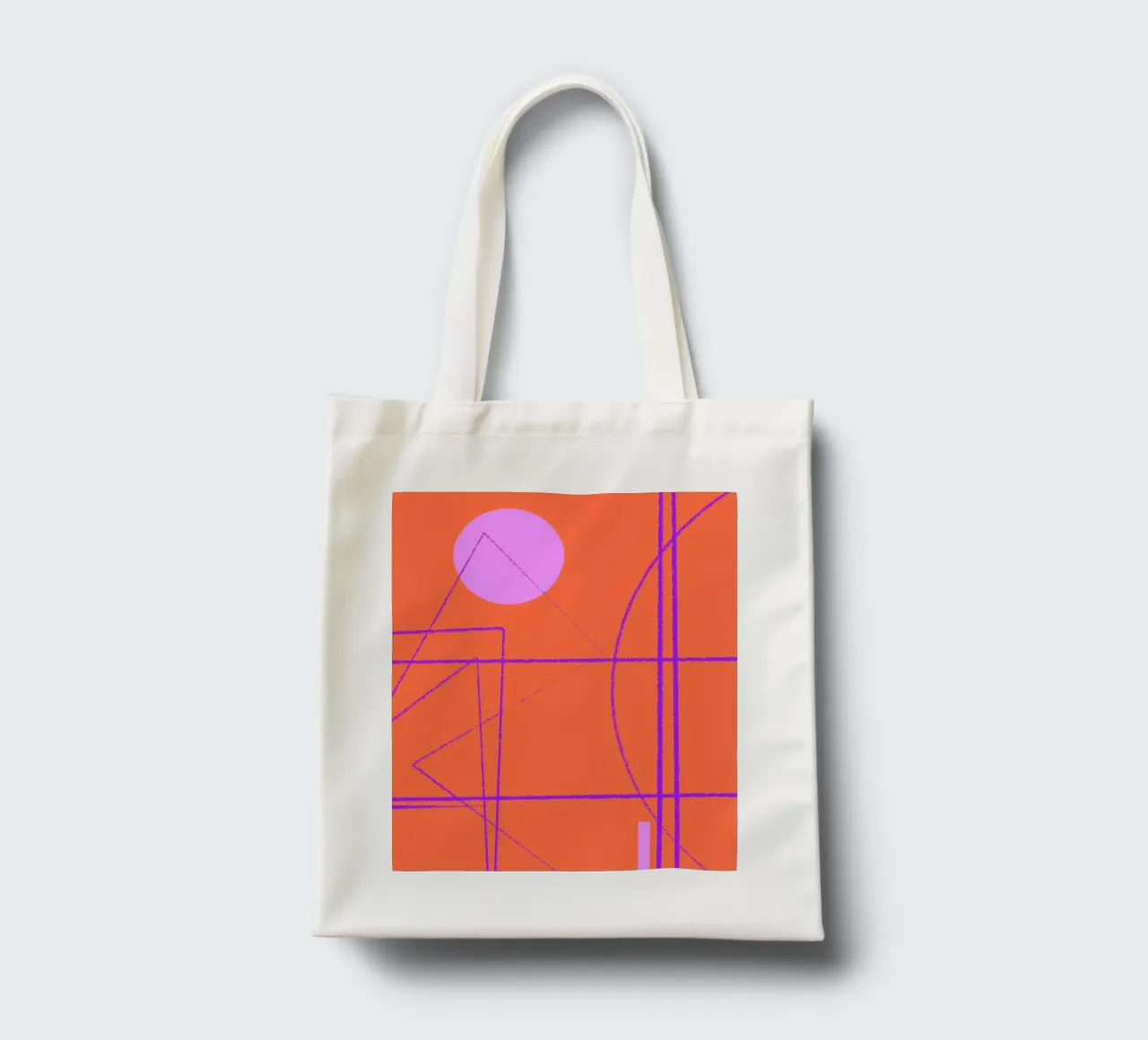 Angular Lines No 28 borsa in juta da treechild