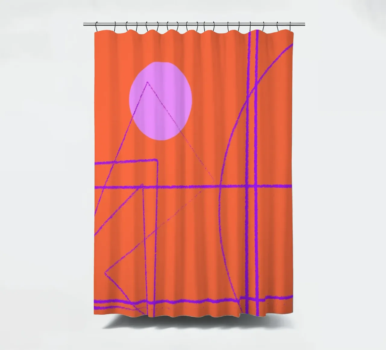 Angular Lines No 28 Duschvorhang von treechild