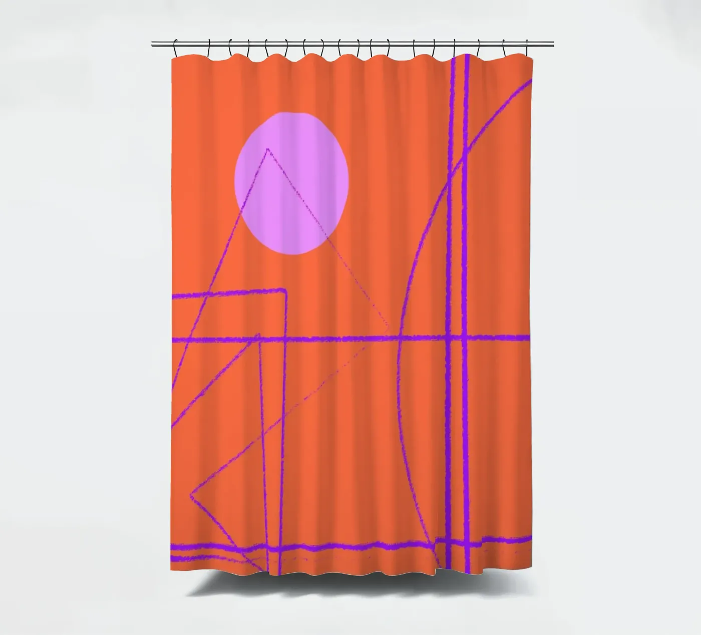 Angular Lines No 28 Duschvorhang von treechild