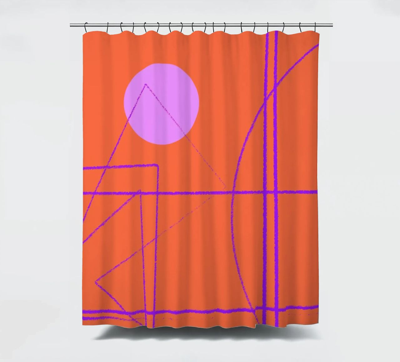 Angular Lines No 28 tenda da doccia da treechild