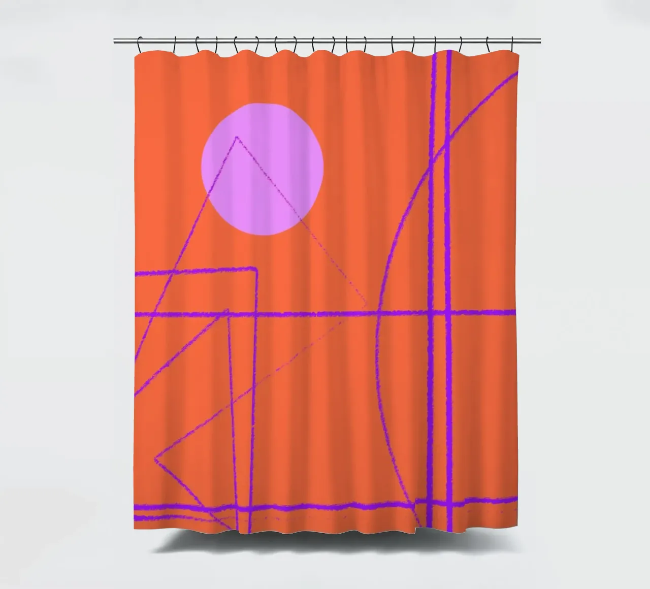 Angular Lines No 28 Duschvorhang von treechild