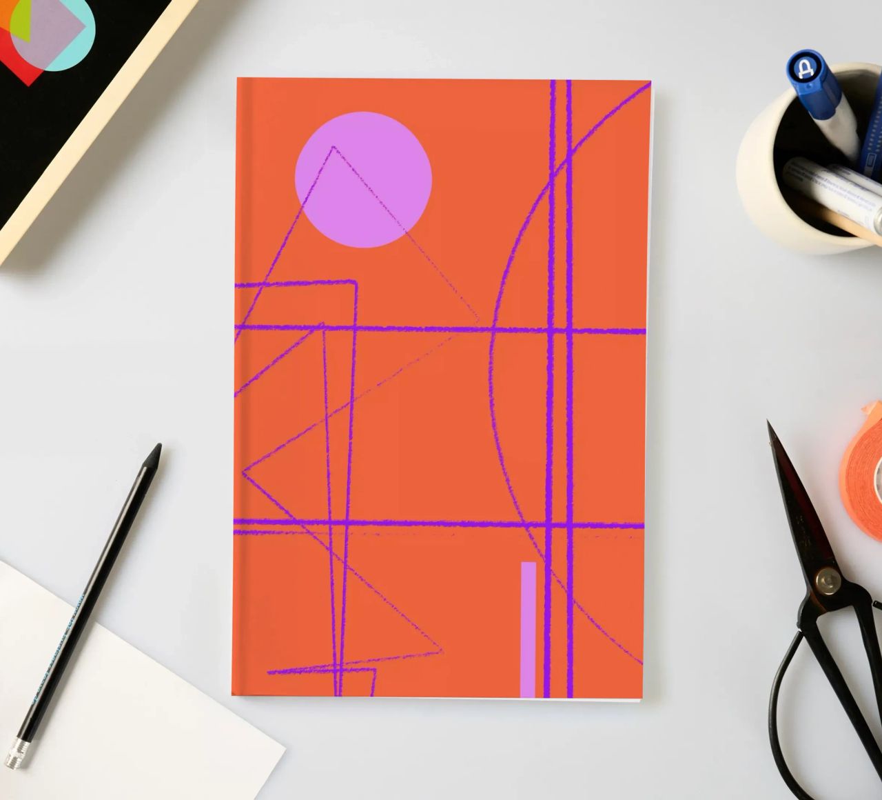 Angular Lines No 28 notebook by treechild
