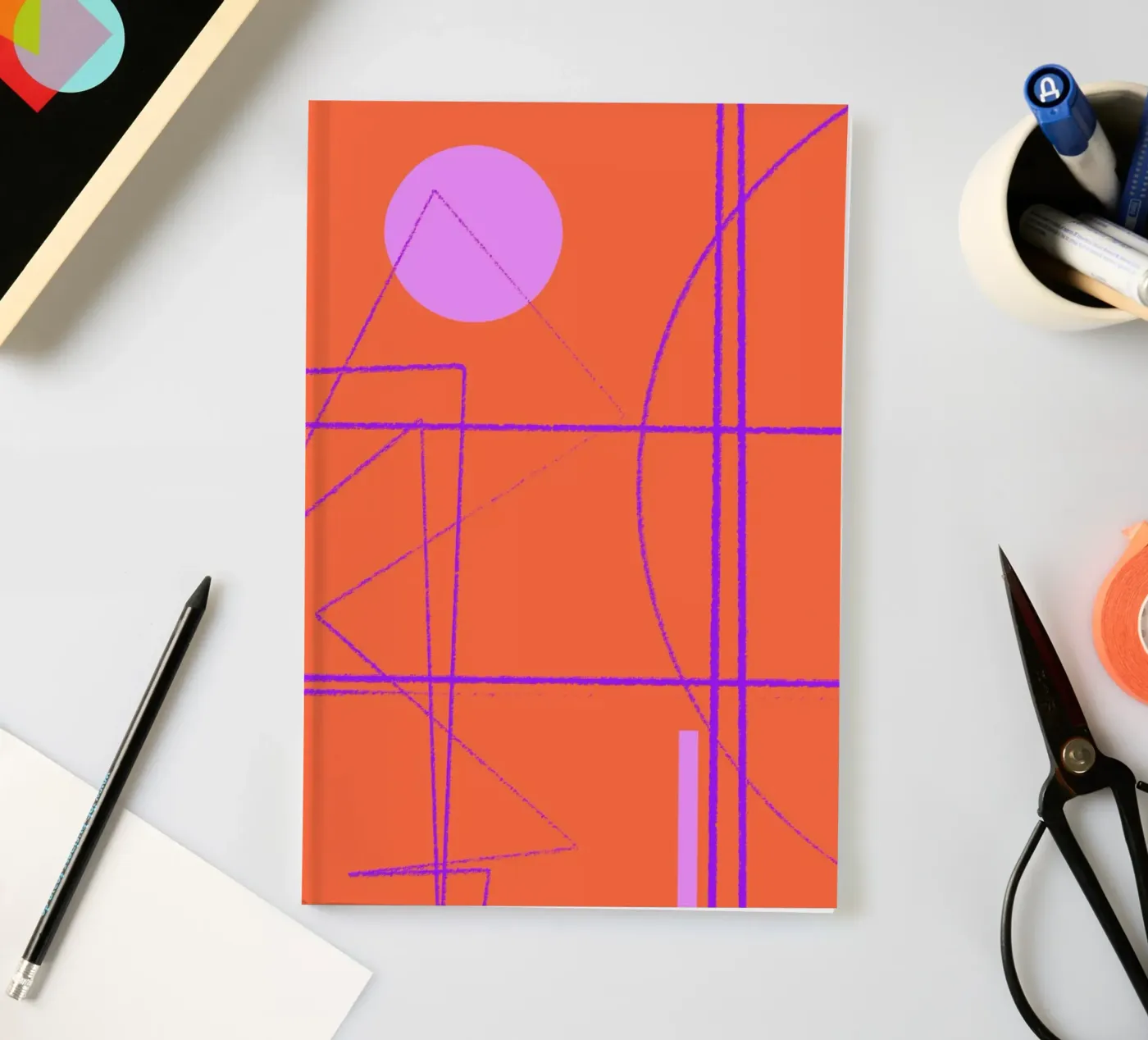 Angular Lines No 28 notebook by treechild