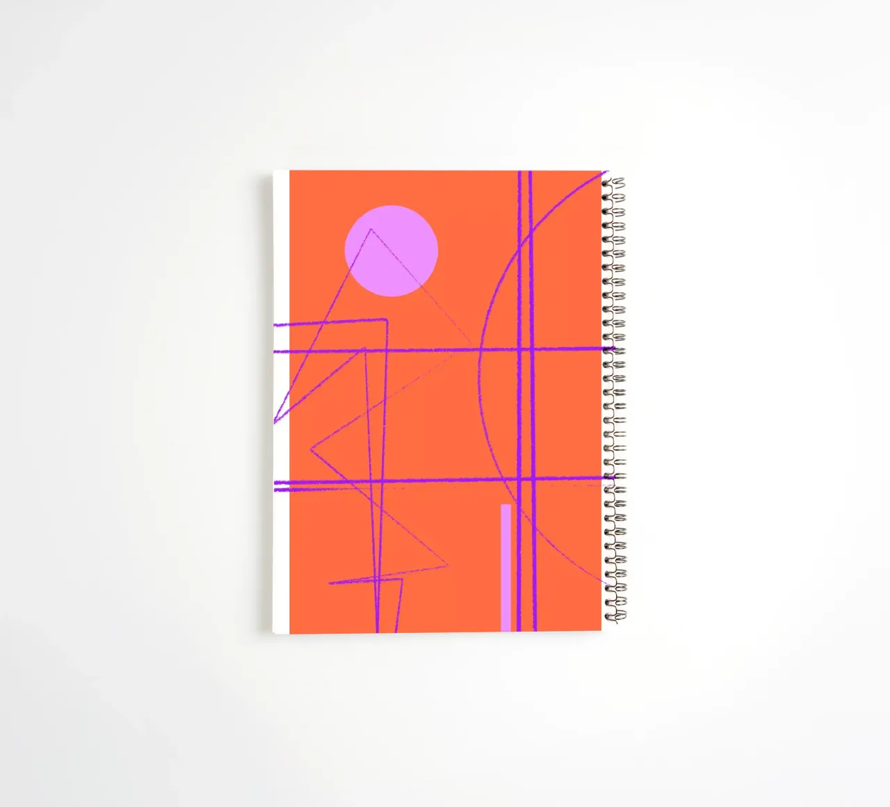 Angular Lines No 28 spiral notebook by treechild