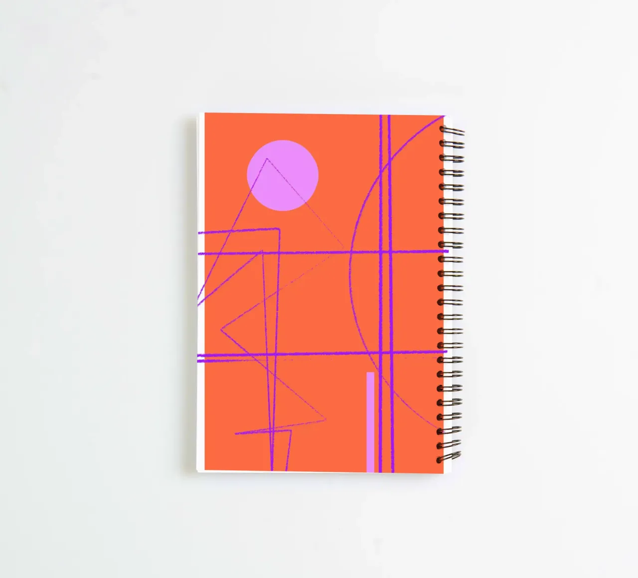 Angular Lines No 28 spiral notebook by treechild