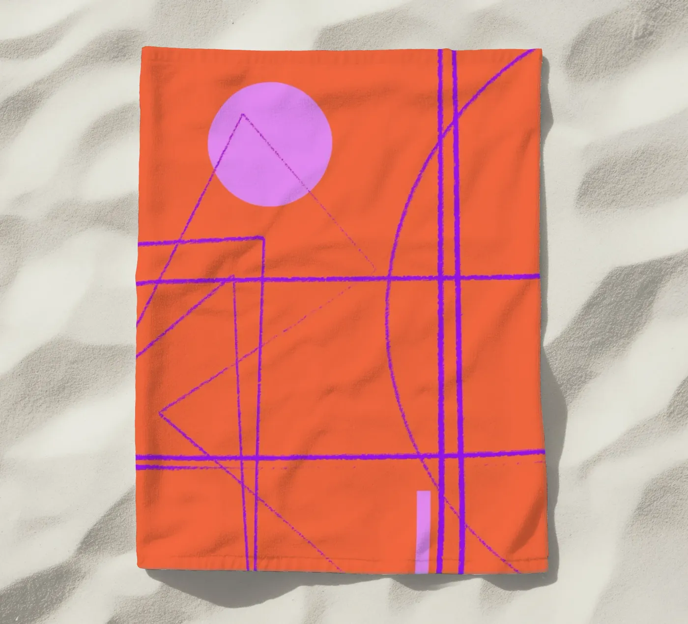 Angular Lines No 28 Strandtuch von treechild