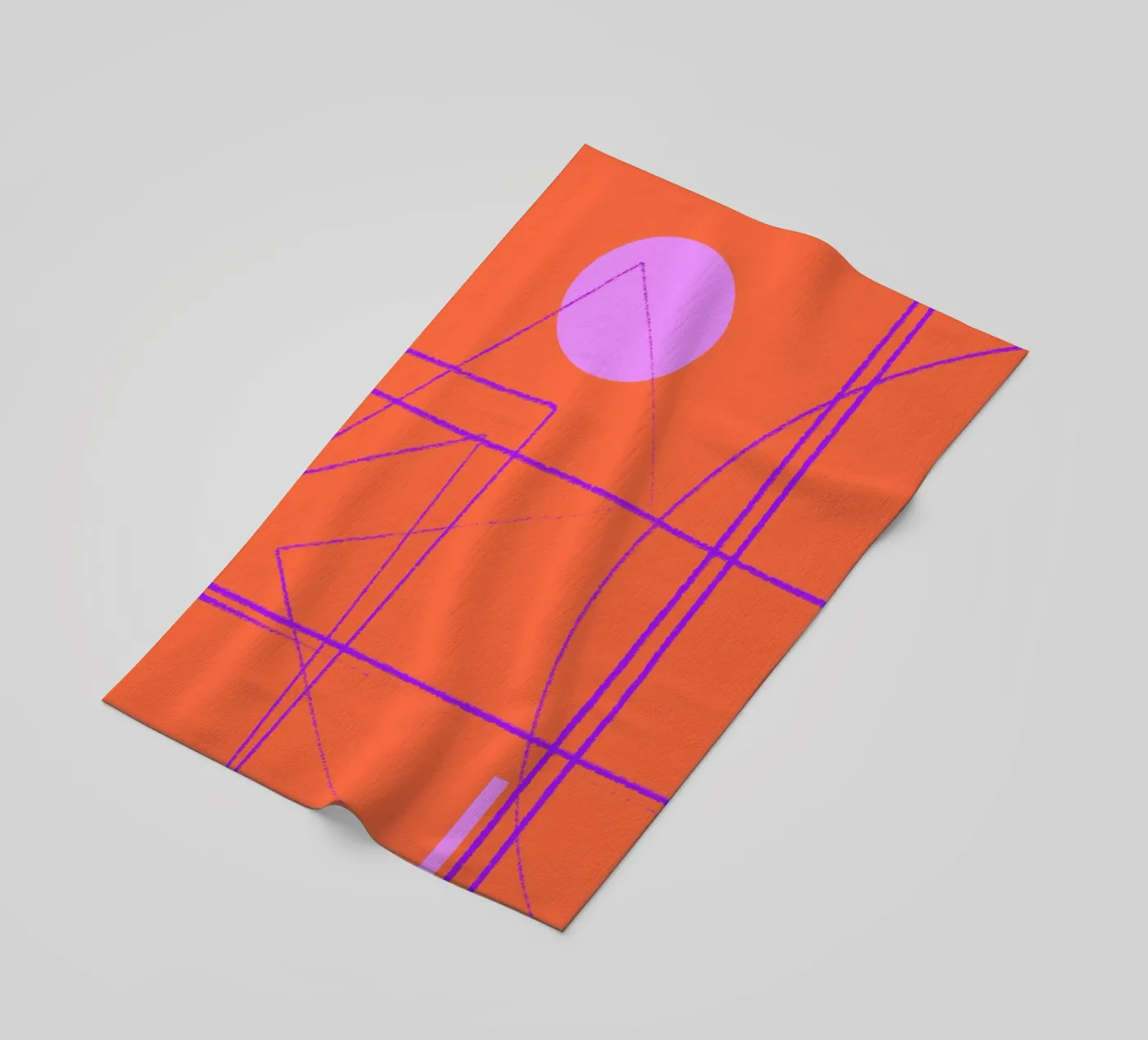 Angular Lines No 28 Strandtuch von treechild