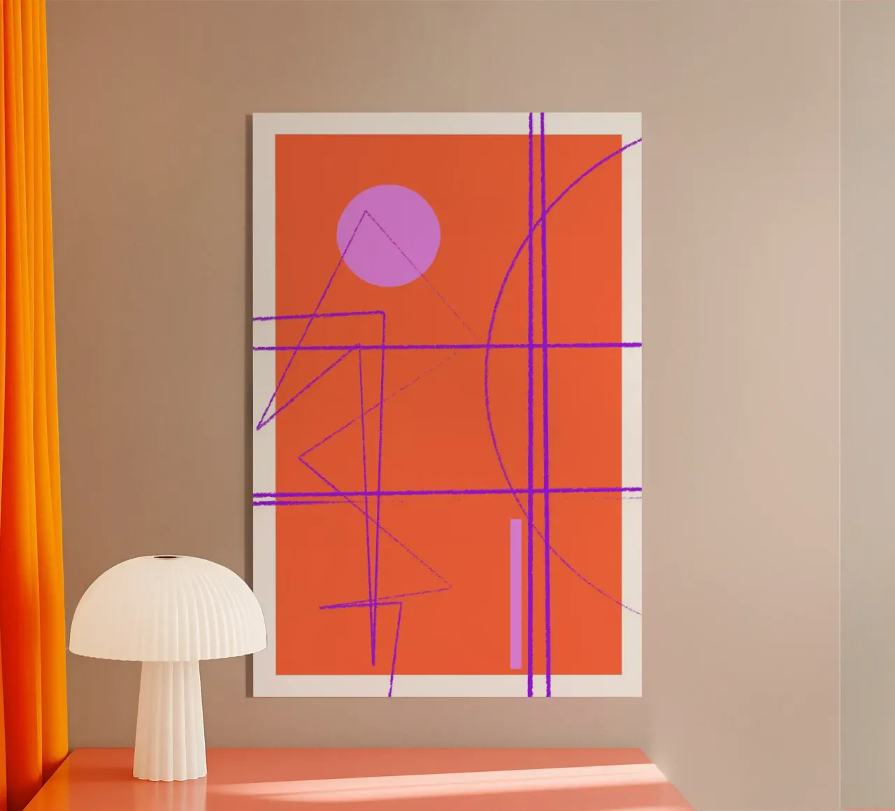 Angular Lines No 28 Acryl-Glas von treechild