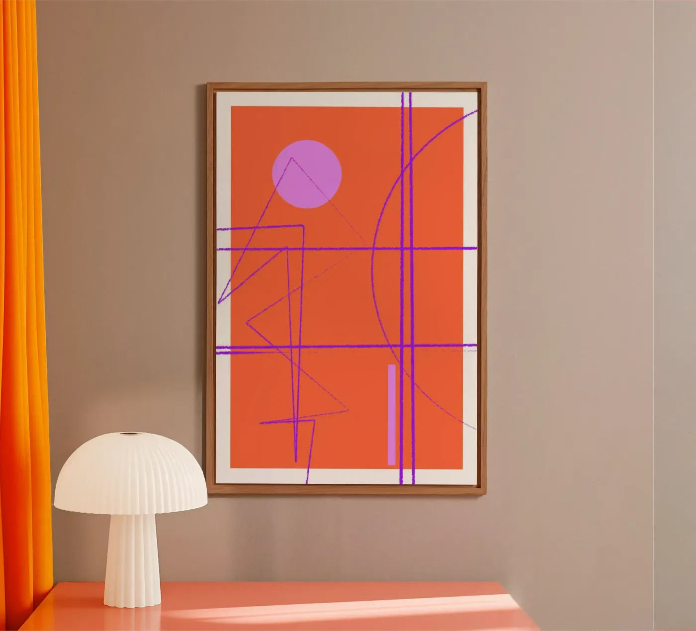 Angular Lines No 28 Alu-Dibond von treechild