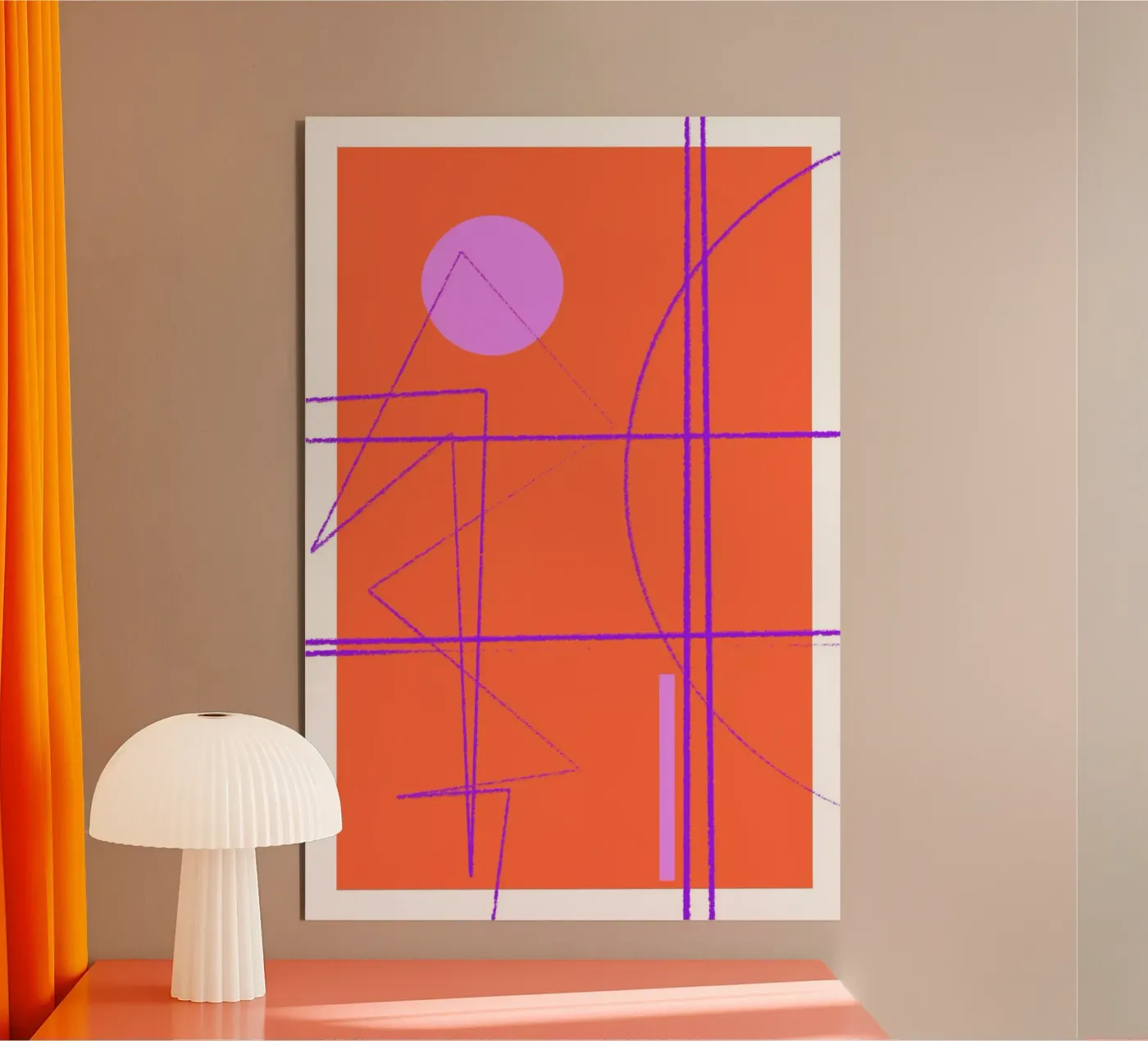 Angular Lines No 28 Alu-Dibond von treechild