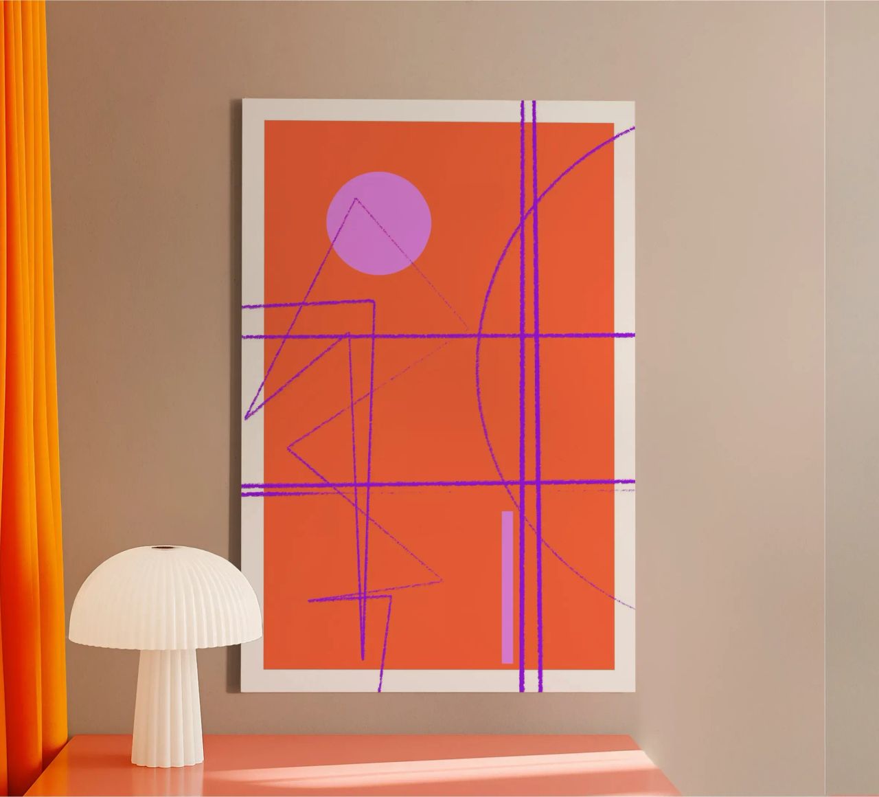 Angular Lines No 28 canvas van treechild