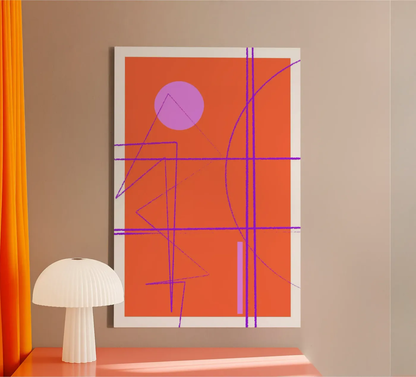 Angular Lines No 28 tela da treechild