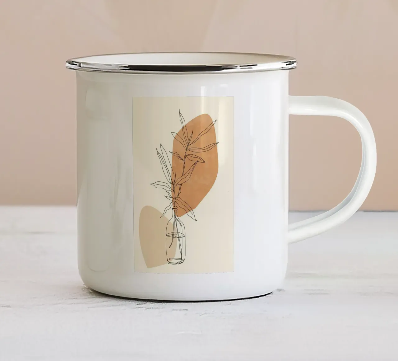 shape line leaf and bottle tazza in smalto da carsa