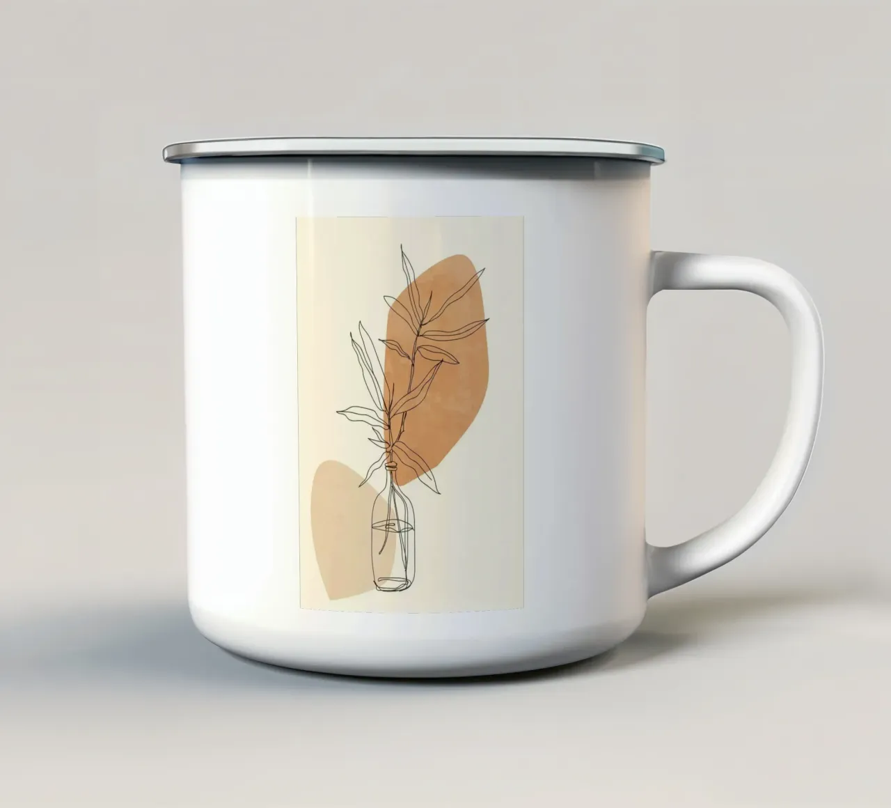shape line leaf and bottle tazza in smalto da carsa