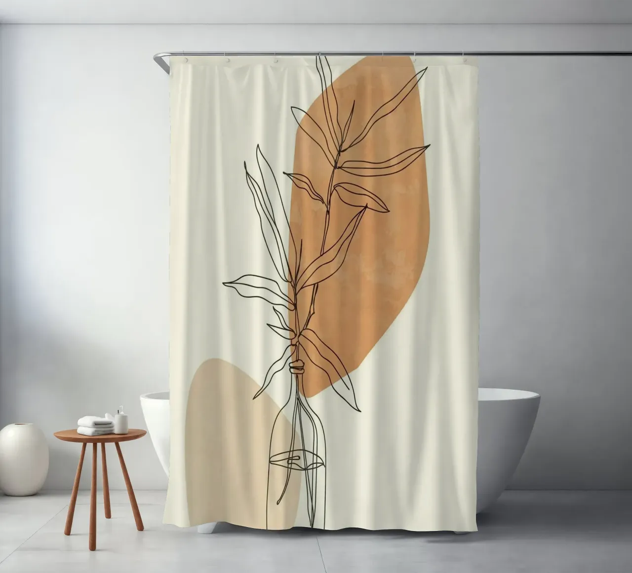 shape line leaf and bottle tenda da doccia da carsa
