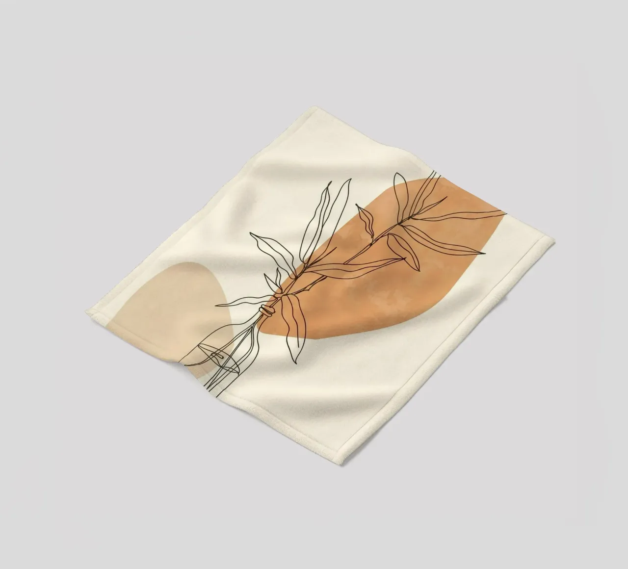 shape line leaf and bottle coperta in pile da carsa
