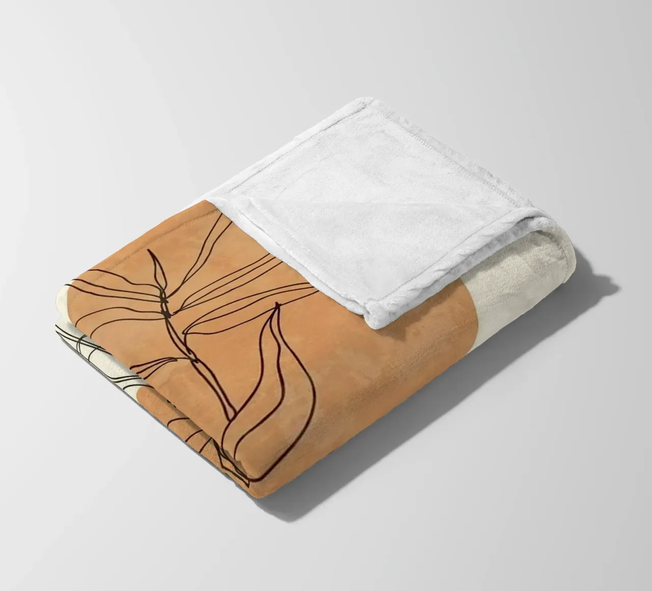 shape line leaf and bottle coperta in pile da carsa
