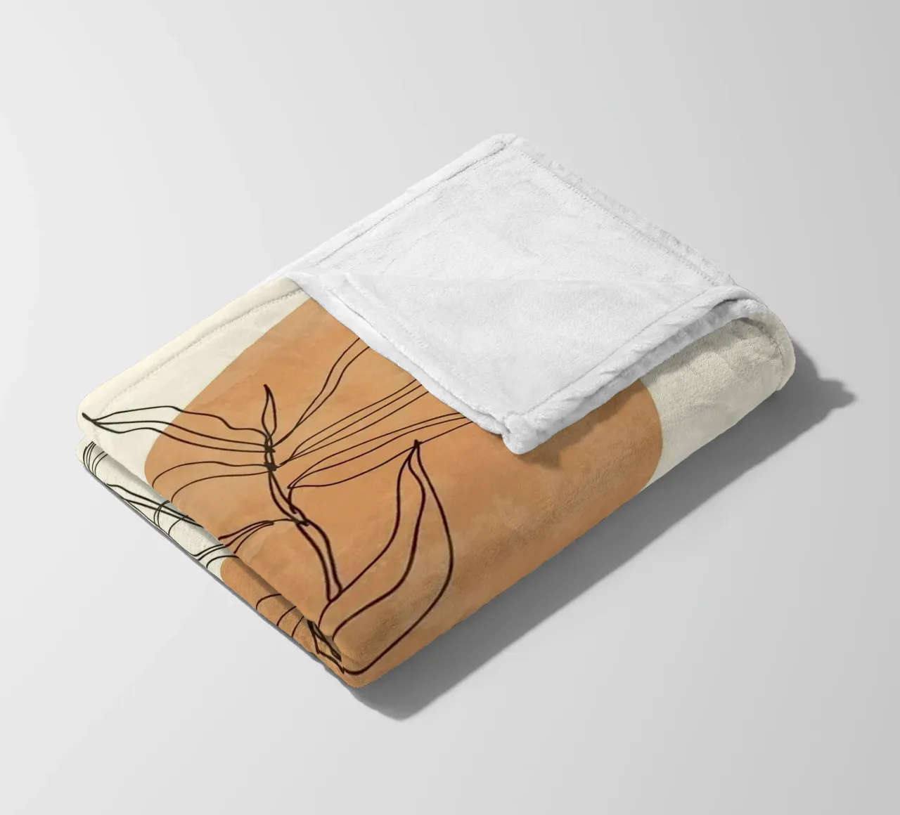 shape line leaf and bottle coperta in pile da carsa