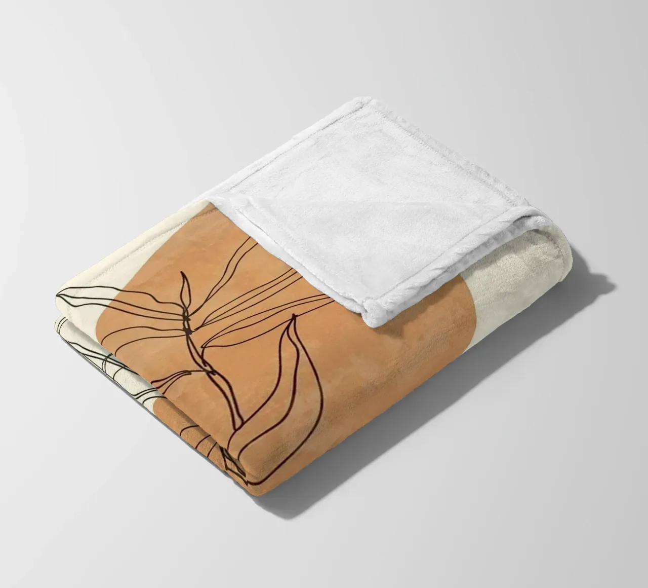 shape line leaf and bottle coperta in pile da carsa