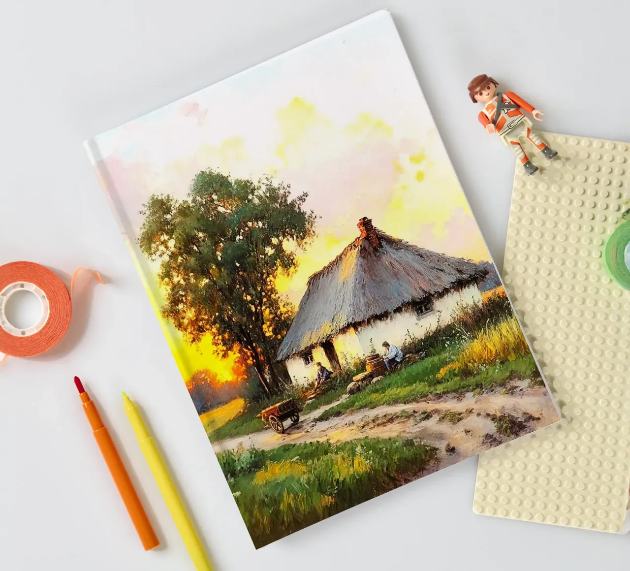 house with tree notebook by carsa