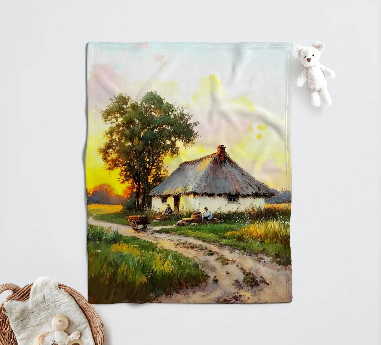 house with tree coperta in pile da carsa