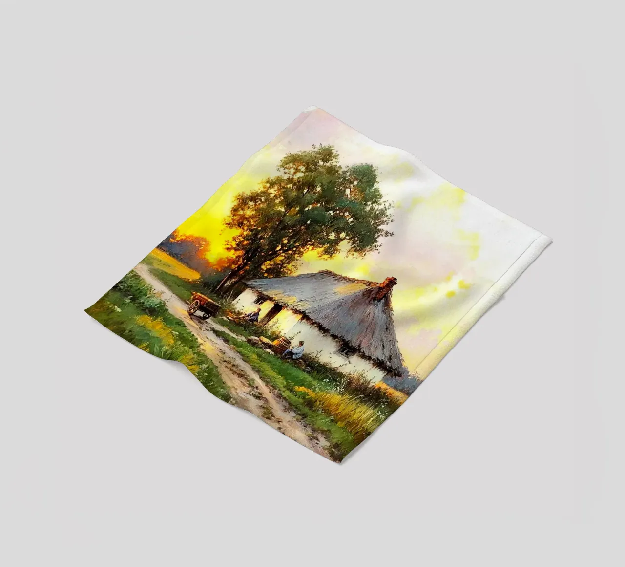 house with tree coperta in pile da carsa