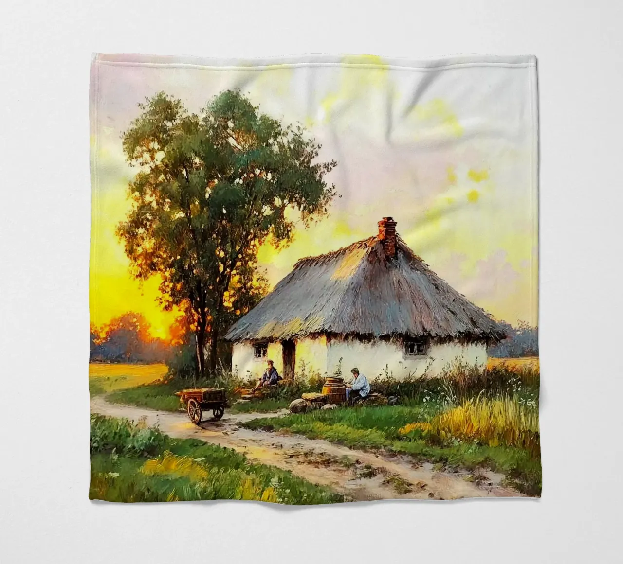 house with tree coperta in pile da carsa