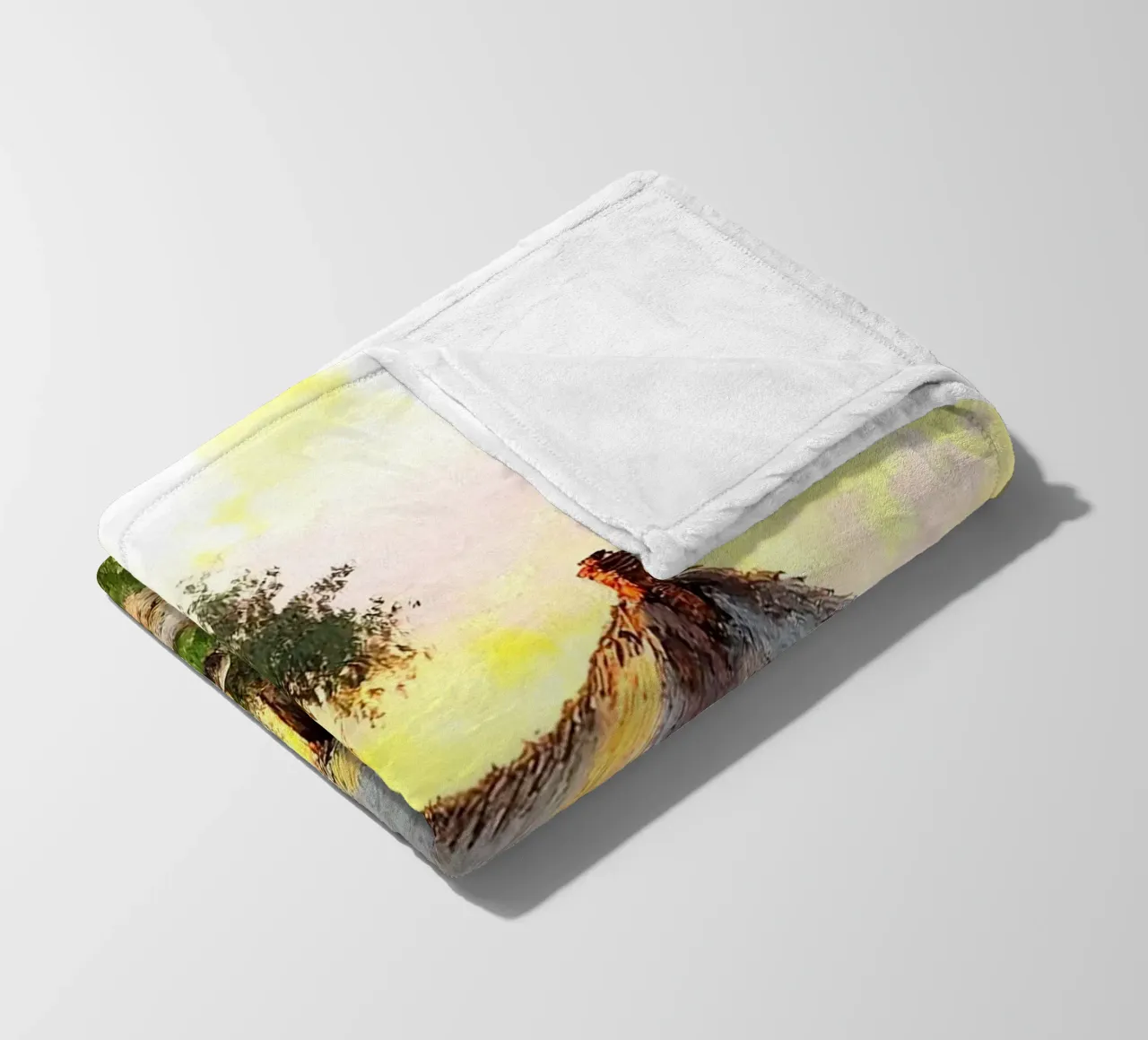 house with tree coperta in pile da carsa