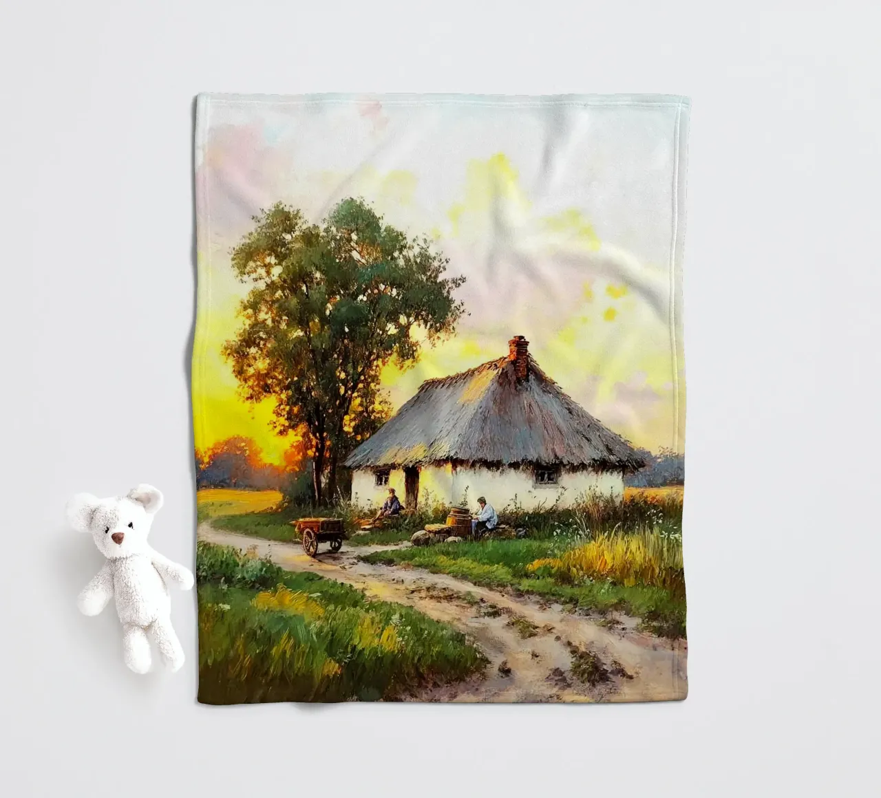 house with tree coperta in pile da carsa