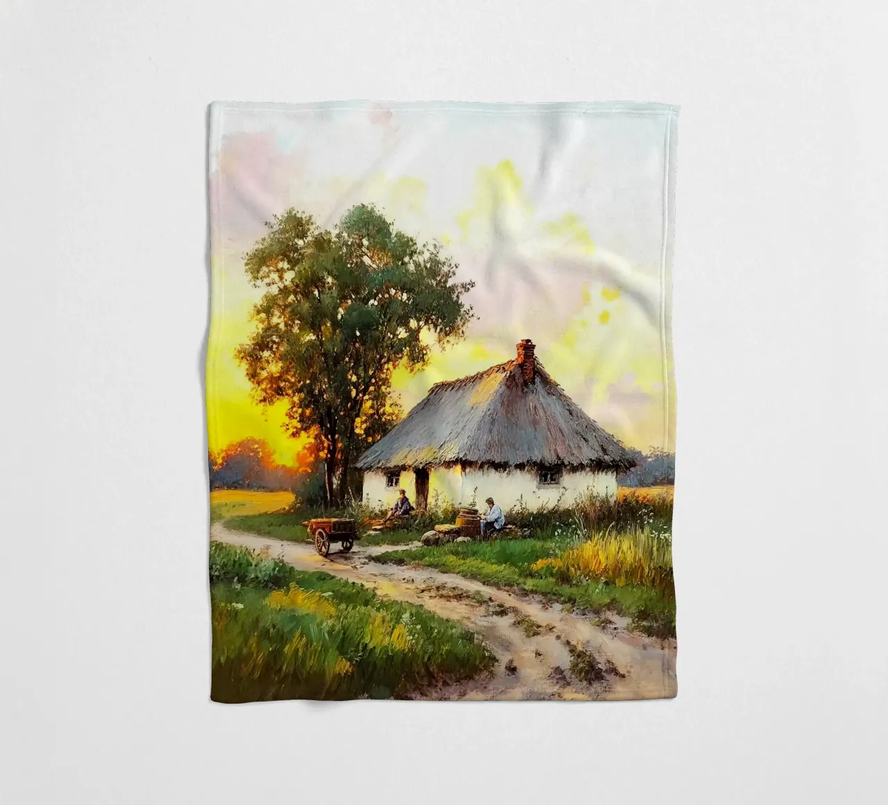 house with tree coperta in pile da carsa