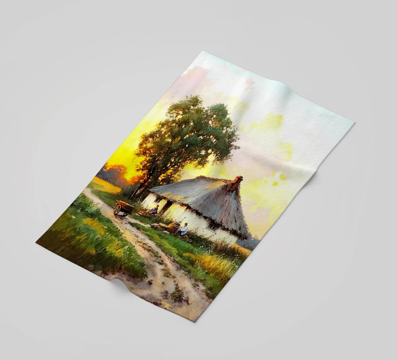 house with tree telo mare da carsa