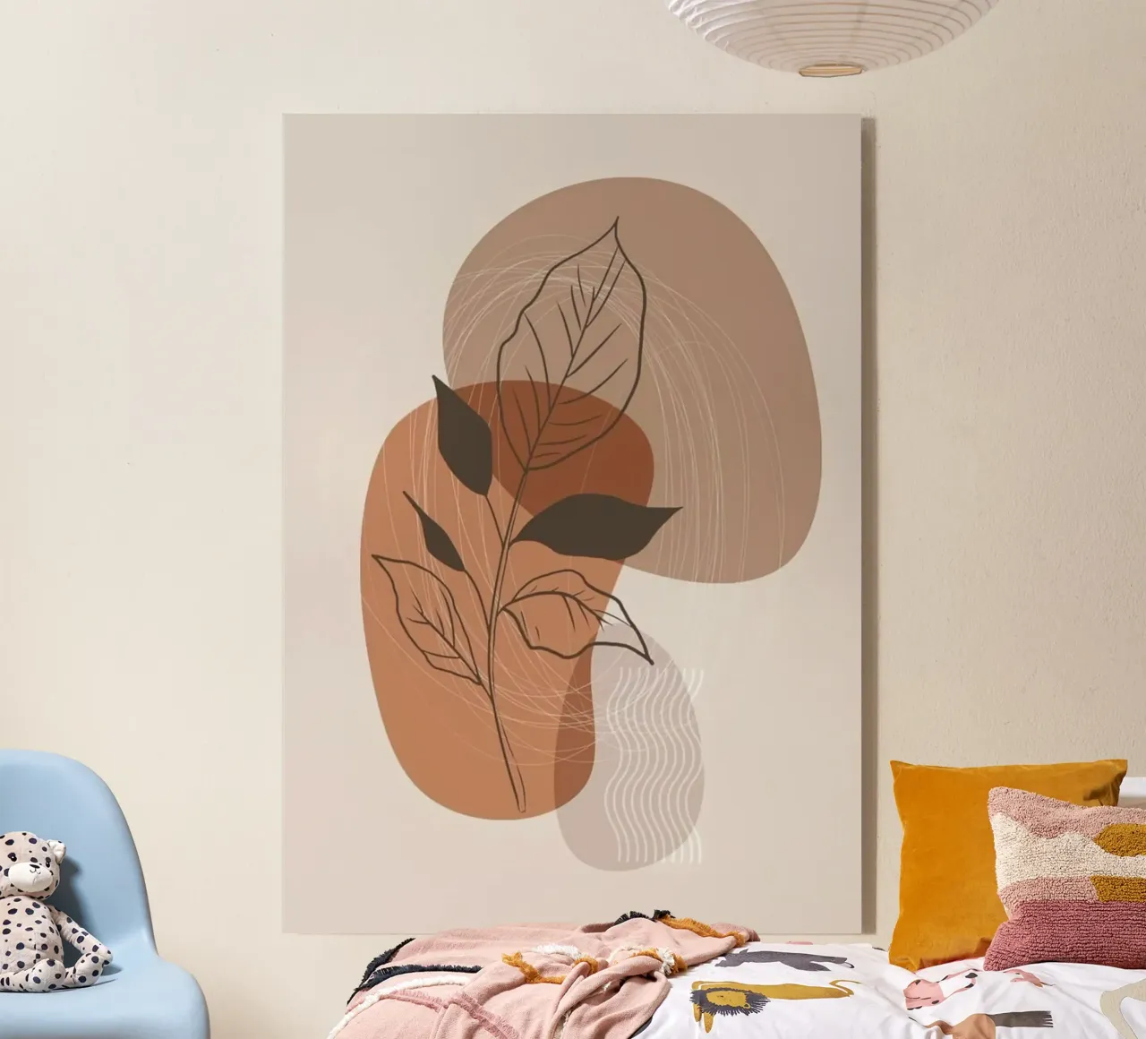 shape line flower and brown plexiglass da kichin