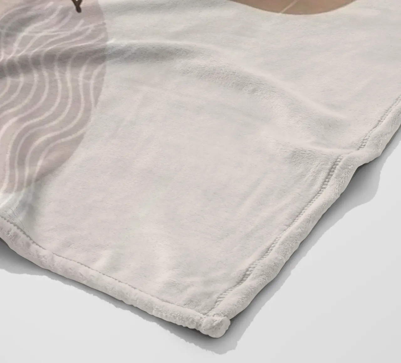 shape line flower and brown coperta in pile da kichin