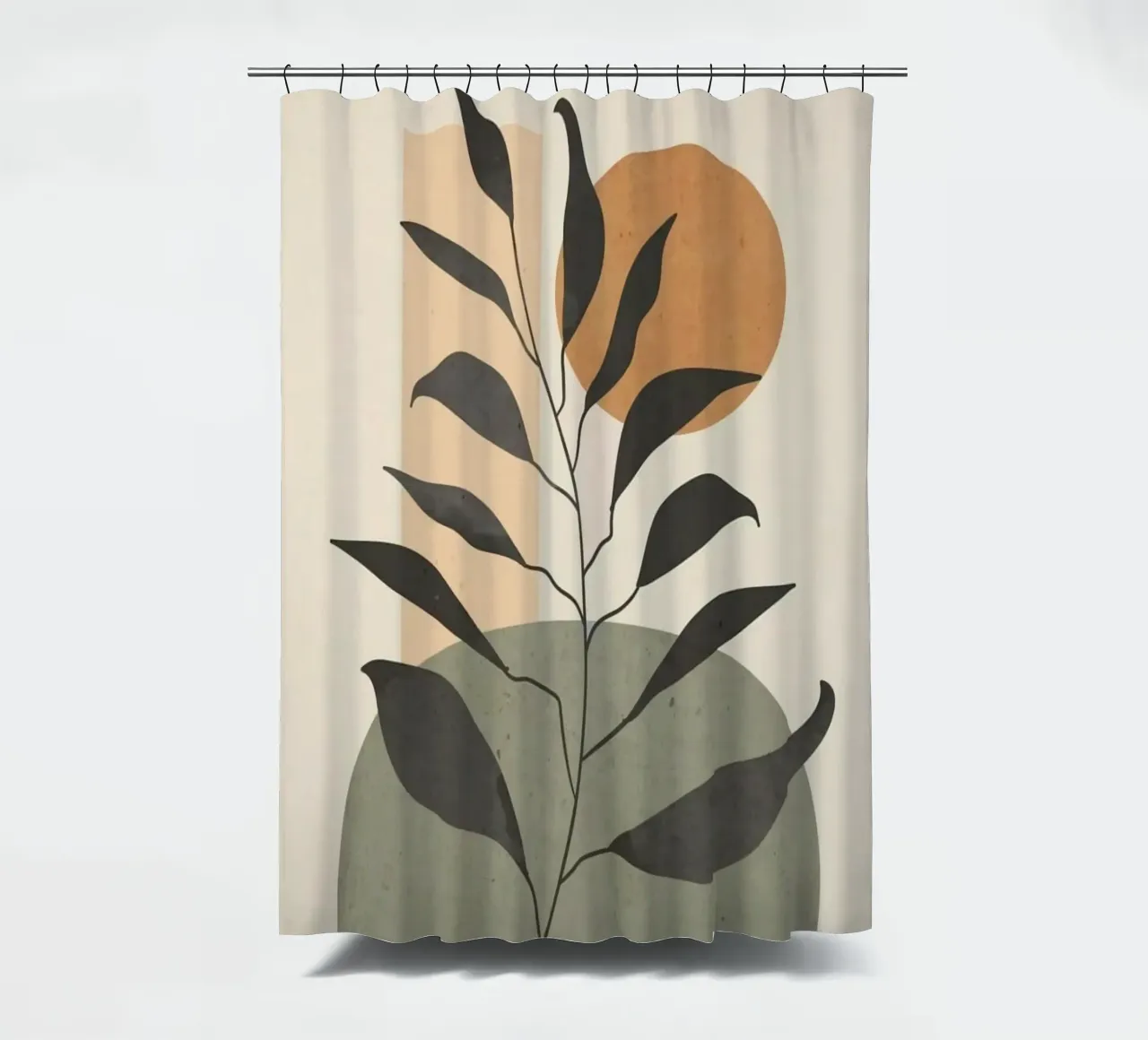 shape branch moon tenda da doccia da kichin
