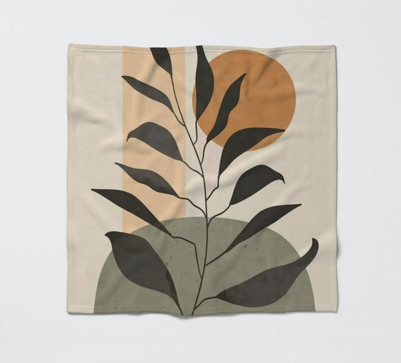 shape branch moon coperta in pile da kichin