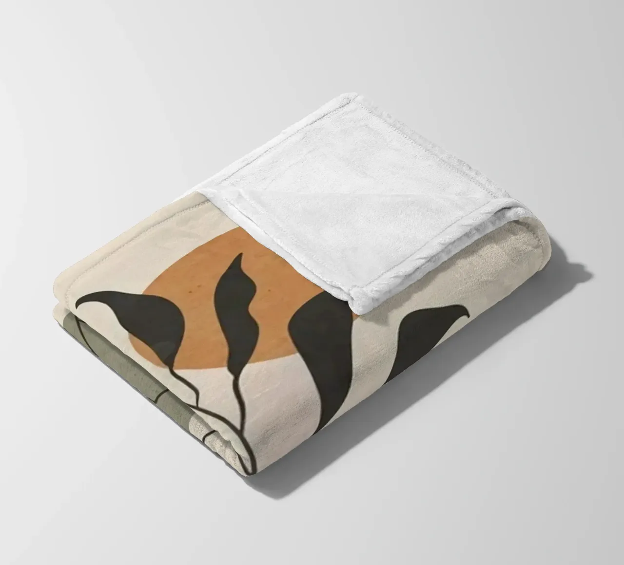 shape branch moon coperta in pile da kichin