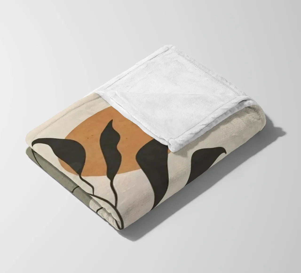 shape branch moon coperta in pile da kichin